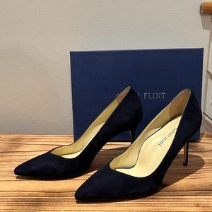 Sarah Flint Perfect Pump 85 - Navy Suede - Size 9.5
